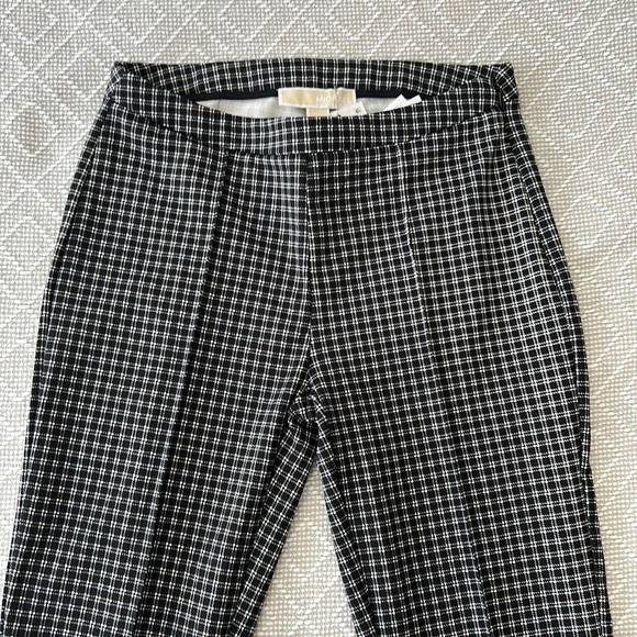 NWT Michael Kors Cropped Check Pintuck Pant - Picture 5 of 10